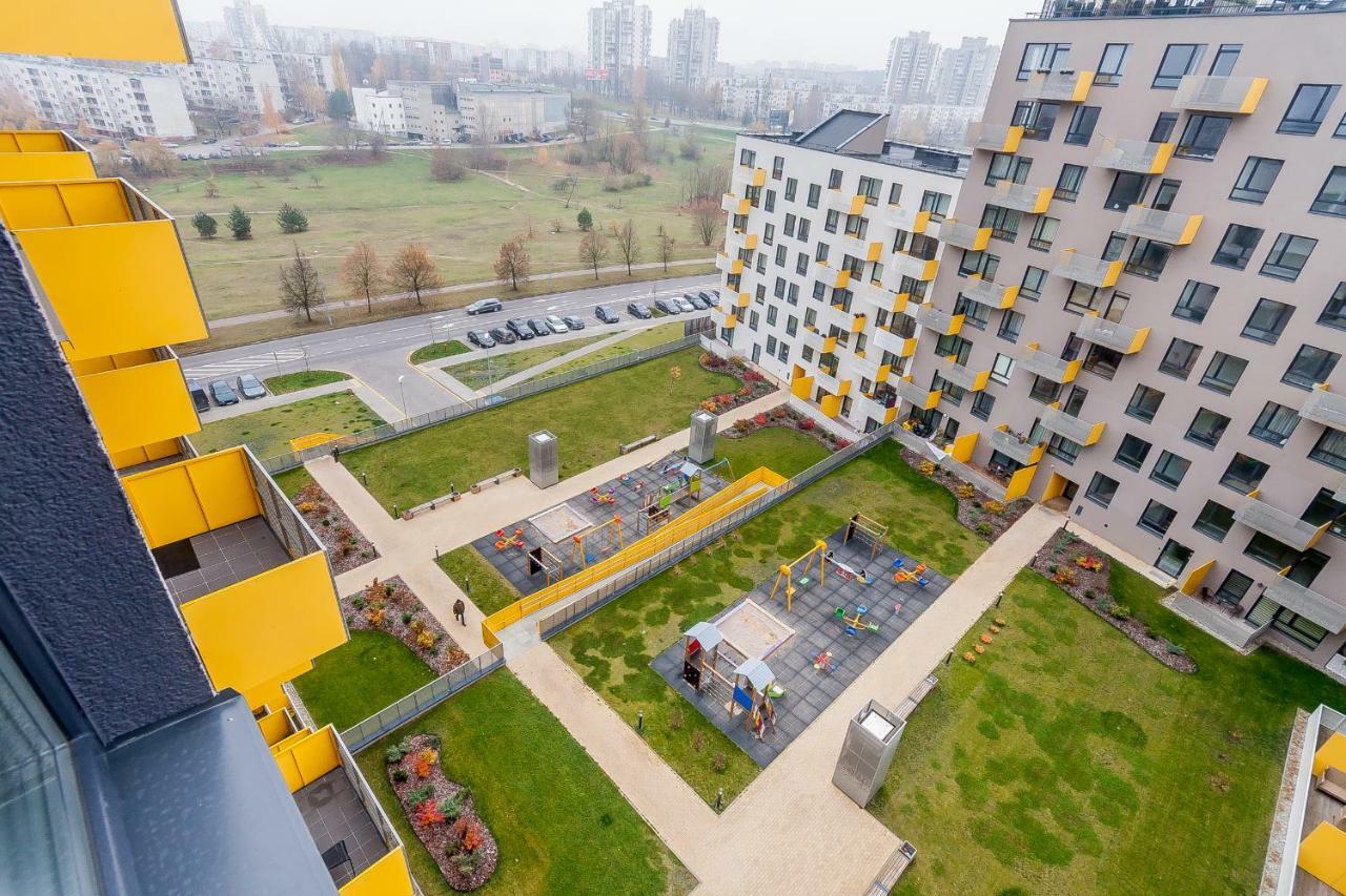 Apartments Vilnius 1 Near Center With A Roof Terrace And Parking Bagian luar foto